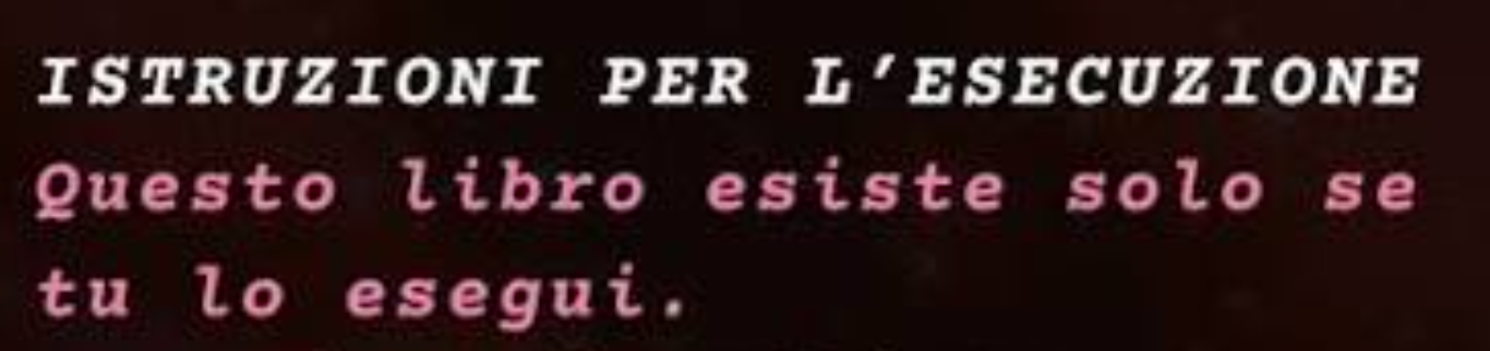 Istruzioni per leggere Esecuzione, libro di prompt